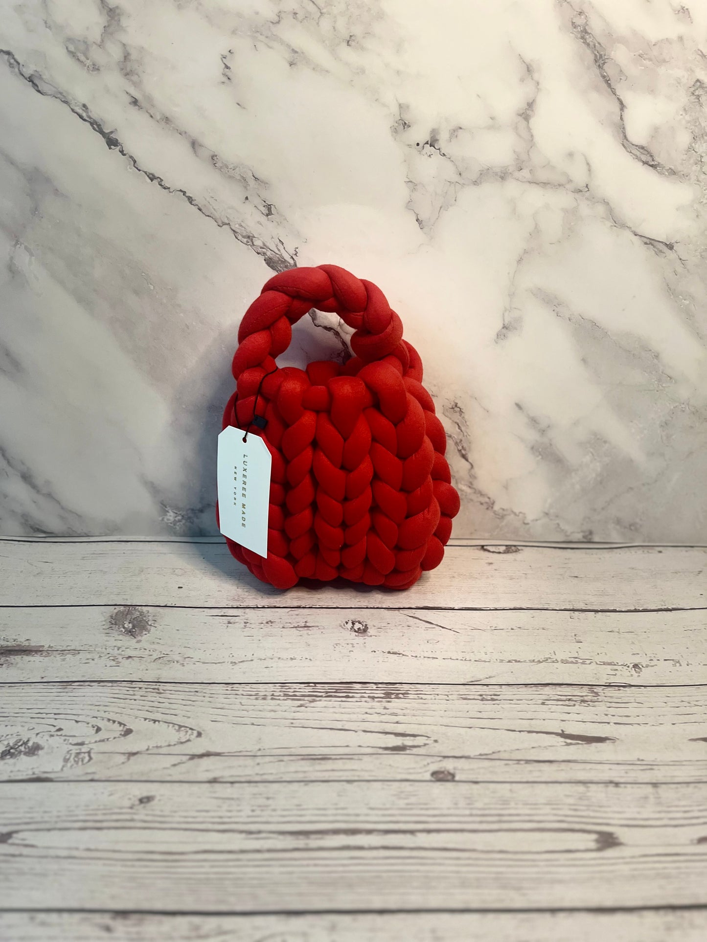 LUXEREE MADE Mini Trelawny Purse- Cherry Red Rhapsody