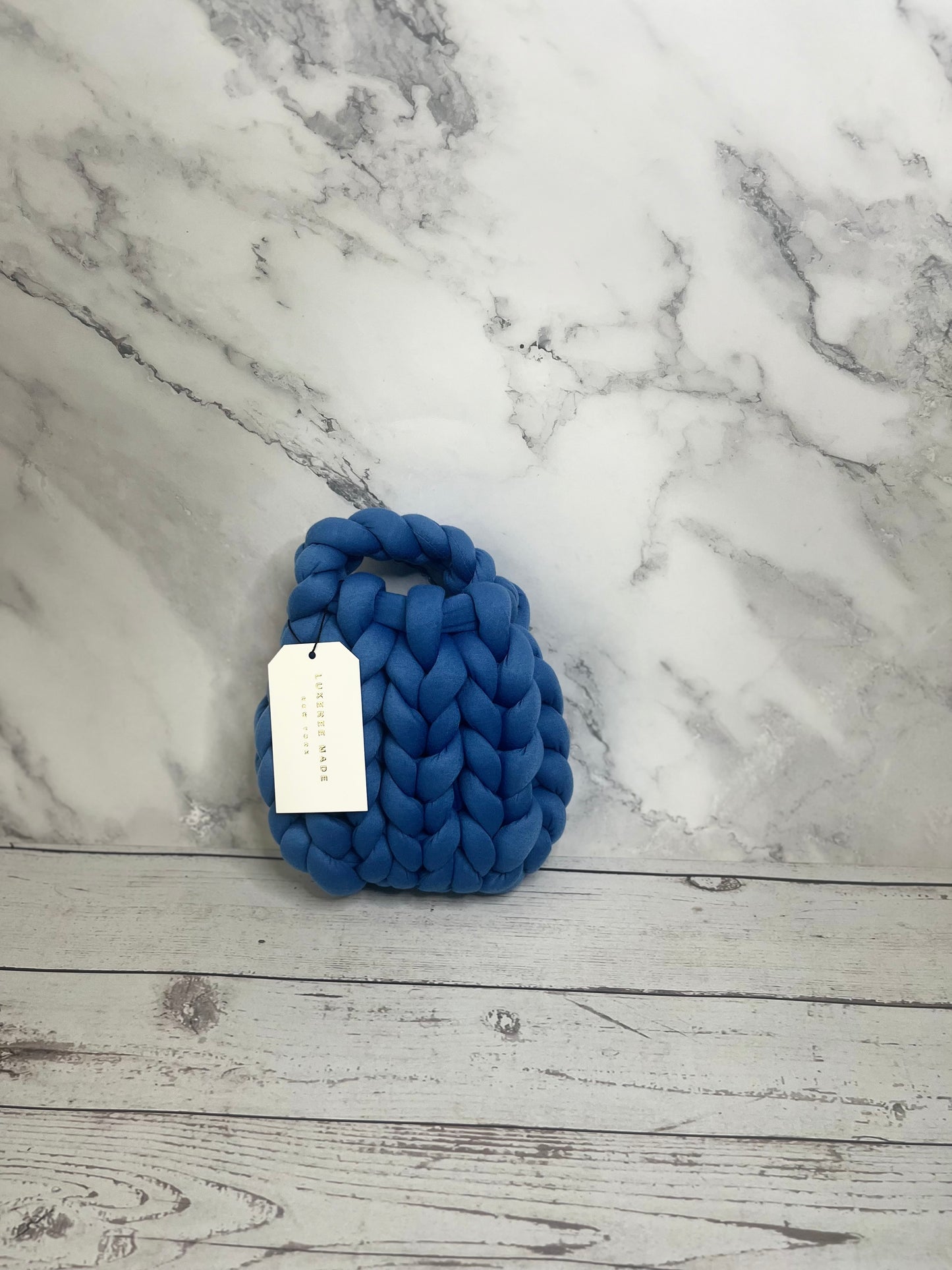 LUXEREE MADE Mini Trelawny Purse- Buffalove Blue