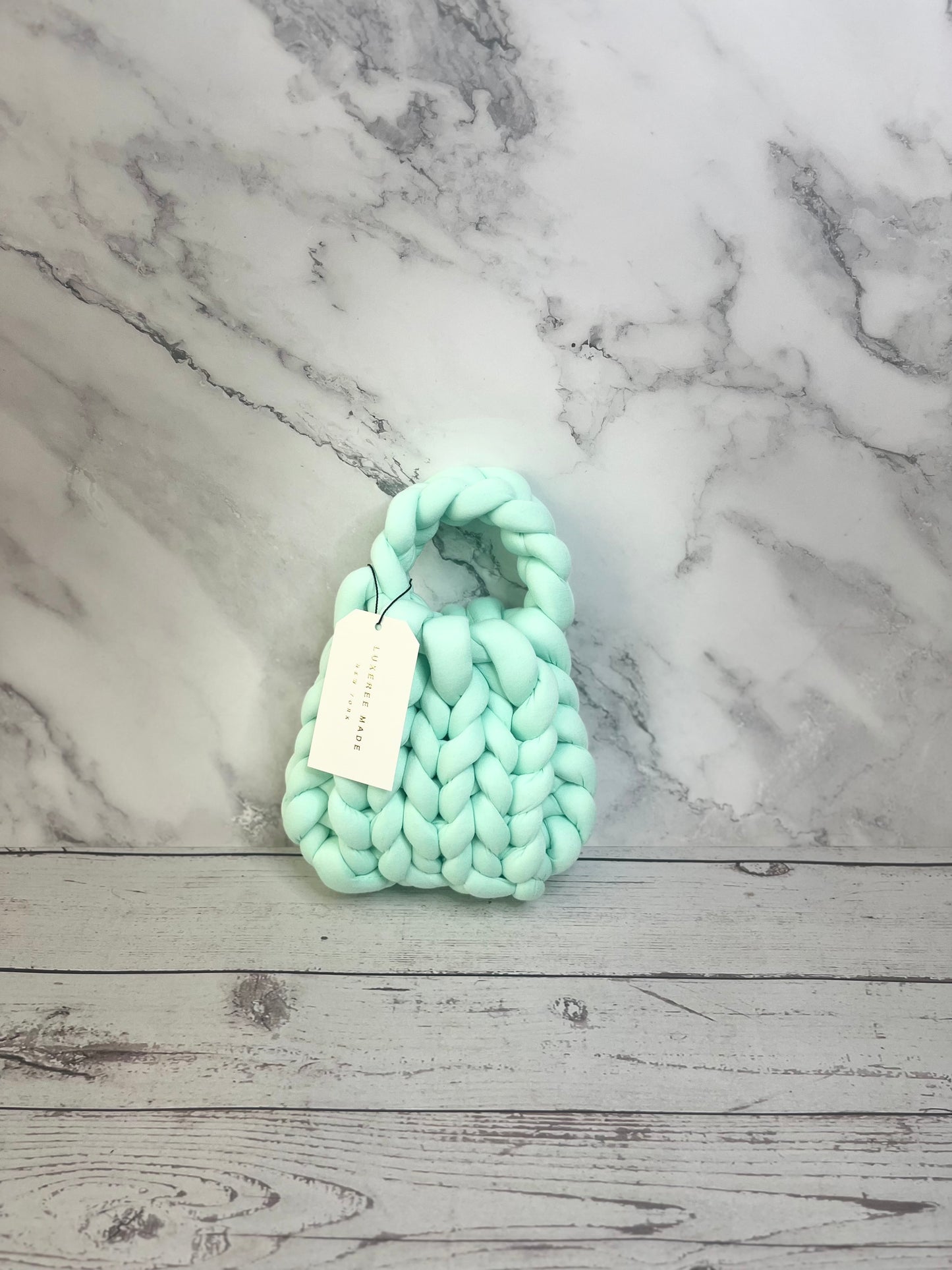 LUXEREE MADE Mini Trelawny Purse- Peppermint Cream