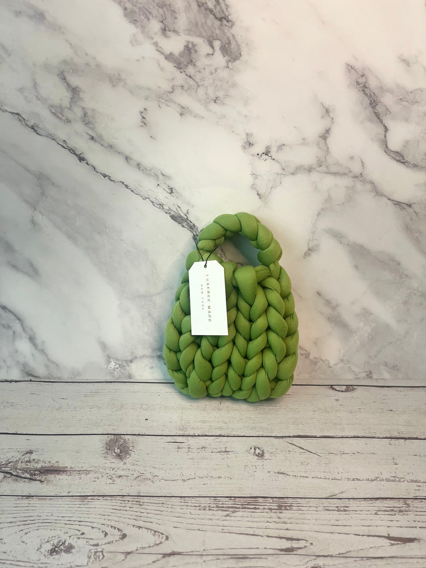 LUXEREE MADE Mini Trelawny Purse- Chartreuse