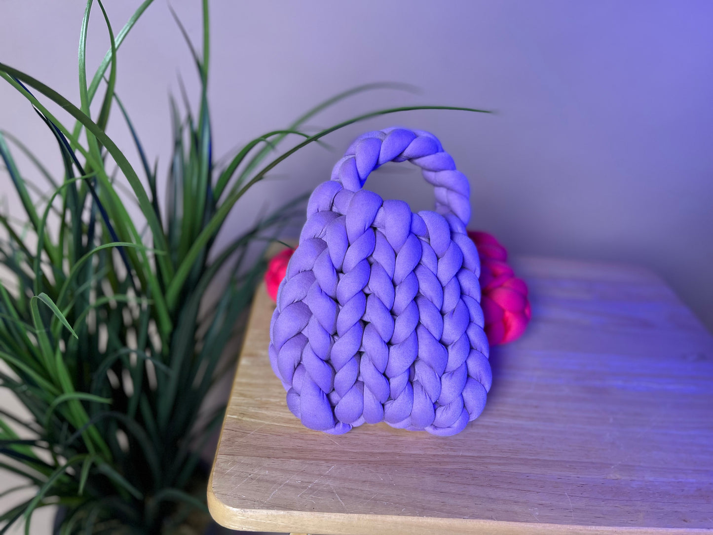 LUXEREE MADE Mini Trelawny Purse- Dragonfruit Dreams