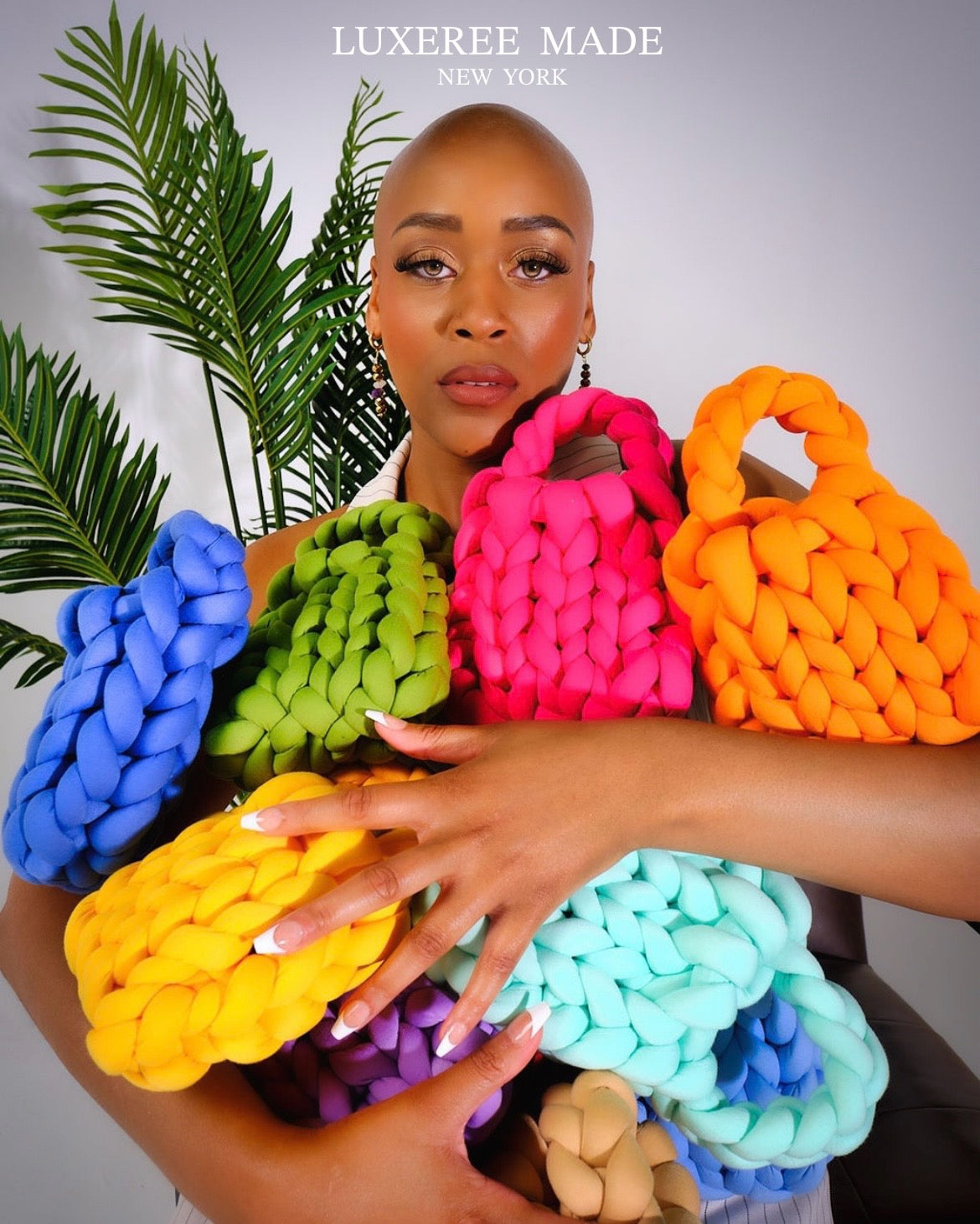 LUXEREE MADE Mini Trelawny Purse- Mango Lemonade